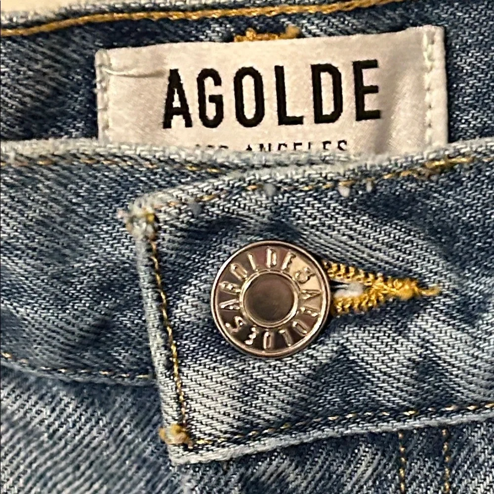 🎻AGOLDE Los Angeles Premium Distressed Denim Shorts size 27 GUC
